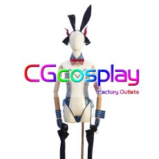 画像2: ブルーアーカイブ　天雨アコ　バニーガール　コスプレ衣装 (2)