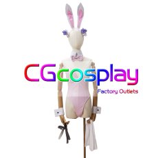 画像2: ブルーアーカイブ　聖園ミカ　バニーガール　コスプレ衣装 (2)