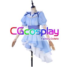 画像1: ラブライブ！サンシャイン!!　Aqours　沼津市制100周年記念コラボ衣装　声優ver.　渡辺曜　小原鞠莉　津島善子　国木田花丸　桜内梨子　黒澤ダイヤ　黒澤ルビィ　高海千歌　松浦果南　コスプレ衣装 (1)