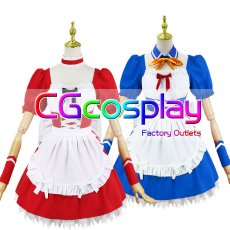 画像2: 新世紀エヴァンゲリオン　式波・アスカ・ラングレー　綾波レイ　メイドVer.　コスプレ衣装 (2)