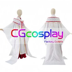 画像1: SummerPockets　鳴瀬しろは　巫女　コスプレ衣装 (1)