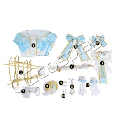 画像12: ラブライブ！サンシャイン!!　渡辺曜　小原鞠莉　津島善子　ラグジュアリークルーズ編　コスプレ衣装 (12)