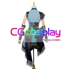 画像4: プロジェクトセカイ カラフルステージ！ feat. 初音ミク　日野森雫　ファシネイティング・アイドル　おまんじゅうでリラックス♪　コスプレ衣装 (4)