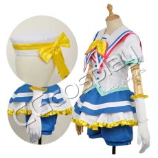 画像4: ラブライブ! School idol project　サンシャイン!!　Aqours（アクア） Sunshine！ 青空Jumping Heart　国木田花丸　コスプレ衣装 (4)