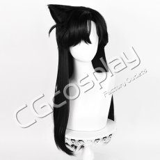 画像1: コナン　毛利蘭　コスプレウィッグ　コスプレ衣装 (1)