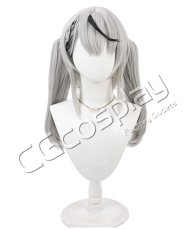 画像1: バーチャルYouTuber　VTuber　沙花叉クロヱ　ツインテール　コスプレウィッグ　コスプレ衣装 (1)