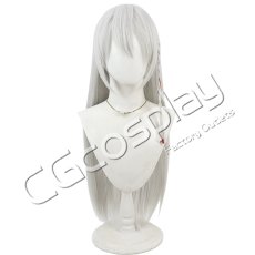 画像1: ブルーアーカイブ　黒舘ハルナ　銀色　コスプレウィッグ　コスプレ衣装 (1)