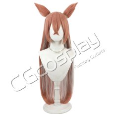 画像1: ブルーアーカイブ　朱城ルミ　コスプレウィッグ　コスプレ衣装 (1)