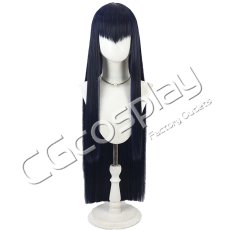 画像1: キルラキル　鬼龍院皐月　ブルーブラック　コスプレウィッグ　コスプレ衣装 (1)