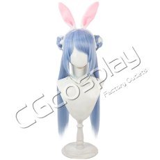 画像1: バーチャルYouTuber　VTuber　兎田ぺこら　ペキョンシー　コスプレウィッグ　コスプレ衣装 (1)