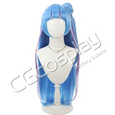 画像1: キミとアイドルプリキュア♪　キュアウインク/蒼風なな　変身　コスプレウィッグ　コスプレ衣装 (1)