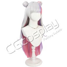 画像2: バーチャルYouTuber　Vtuber　紫咲シオン　 メイド風衣装　コスプレウィッグ　コスプレ衣装 (2)