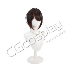 画像2: バーチャルYouTuber　Vtuber　ましろ　グランジパンク風　コスプレウィッグ　コスプレ衣装 (2)