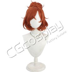 画像1: Go!プリンセスプリキュア　春野はるか(キュアフローラ)　制服　コスプレウィッグ　コスプレ衣装 (1)