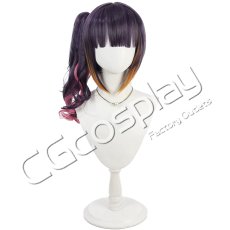 画像1: バーチャルYouTuber　VTuber　一伊那尓栖（Ninomae Ina'nis）　厨二制服衣装　コスプレウィッグ　コスプレ衣装 (1)