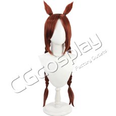 画像1: ウマ娘プリティーダービー　サクラバクシンオー　レッドホット☆リーダー　コスプレウィッグ　コスプレ衣装 (1)