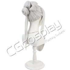 画像4: ブルーアーカイブ　浅黄睦月(正月)　コスプレウィッグ　コスプレ衣装 (4)