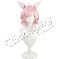 画像1: バーチャルYouTuber　VTuber　結城さくな　和風メイド　ショートカット　コスプレウィッグ　コスプレ衣装 (1)