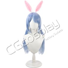 画像1: バーチャルYouTuber　VTuber　兎田ぺこら　ホロナツパラダイス　コスプレウィッグ　コスプレ衣装 (1)