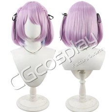 画像1: バーチャルYouTuber　VTuber　紫宮るな　初期衣装　コスプレウィッグ　コスプレ衣装 (1)