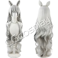 画像1: アークナイツ　聖聆プラマニクス　コスプレウィッグ　コスプレ衣装 (1)