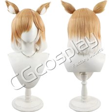 画像1: アークナイツ　ムース　コスプレウィッグ　コスプレ衣装 (1)