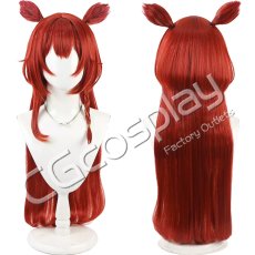 画像1: バーチャルYouTuber　VTuber　猫汰つな　サイバーパンク　コスプレウィッグ　コスプレ衣装 (1)