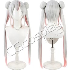 画像1: バーチャルYouTuber　Vtuber　百鬼あやめ　天女衣装　コスプレウィッグ　コスプレ衣装 (1)