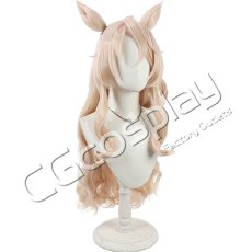 画像4: ウマ娘プリティーダービー　ヴィクトワールピサ　コスプレウィッグ　コスプレ衣装 (4)