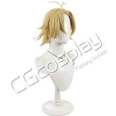 画像3: 桃源暗鬼　桃宮唾切　コスプレウィッグ　コスプレ衣装 (3)
