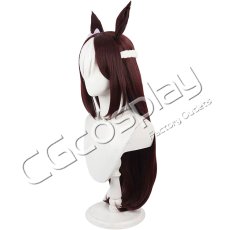 画像4: ウマ娘プリティーダービー　スペシャルウィーク　ロングヘア　コスプレウィッグ　コスプレ衣装 (4)