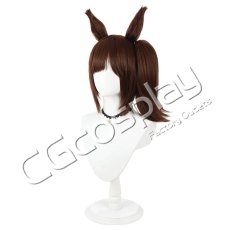 画像4: ウマ娘プリティーダービー　アイネスフウジン　コスプレウィッグ　コスプレ衣装 (4)