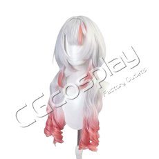 画像4: バーチャルYouTuber　VTuber　百鬼あやめ　和風メイド衣装　コスプレウィッグ　コスプレ衣装 (4)