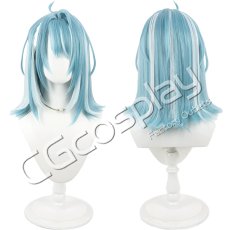 画像1: バーチャルYouTuber　Vtuber　白波らむね　初期衣装　コスプレウィッグ　コスプレ衣装 (1)