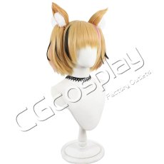 画像3: バーチャルYouTuber　VTuber　尾丸ポルカ　ダイナー衣装　ショートボブ　コスプレウィッグ　コスプレ衣装 (3)