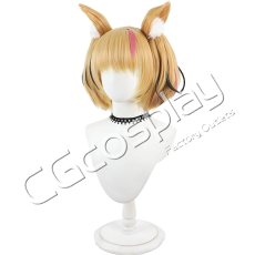 画像4: バーチャルYouTuber　VTuber　尾丸ポルカ　ダイナー衣装　ショートボブ　コスプレウィッグ　コスプレ衣装 (4)