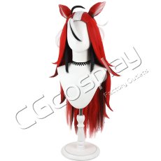 画像4: バーチャルYouTuber　Vtuber　Hakos Baelz（ハコス・ベールズ）　ホロナツパラダイス　コスプレウィッグ　コスプレ衣装 (4)