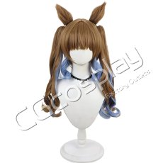 画像2: ウマ娘プリティーダービー　アーモンドアイ　水着　コスプレウィッグ　コスプレ衣装 (2)