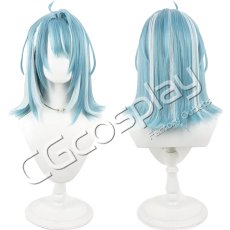 画像1: バーチャルYouTuber　Vtuber　白波らむね　初期衣装　コスプレウィッグ　コスプレ衣装 (1)