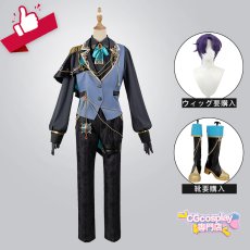 画像1: 20%off　プロジェクトセカイ　カラフルステージ！　feat.　初音ミク　うたかたの安らぎ　深淵に立つ騎士装束　朝比奈まふゆ　コスプレ衣装　セットで発売可 (1)