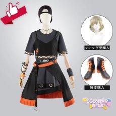 画像1: プロジェクトセカイ　カラフルステージ！　feat.　初音ミク　イベント『BURN　MY　SOUL』　HOT　AIR　GIRL　小豆沢こはね　コスプレ衣装　セットで発売可 (1)