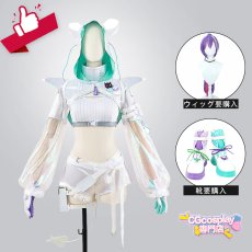 画像1: バーチャルYouTuber　VTuber　常闇トワ　白衣装 　コスプレ衣装　セットで発売可 (1)