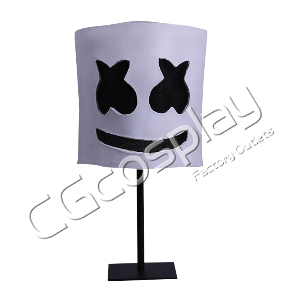 激安!!　ハロウィーン　仮面　Marshmello　DJ　マシュメロ　マスク　55cm〜62cm　コスプレ道具　コスプレ衣装