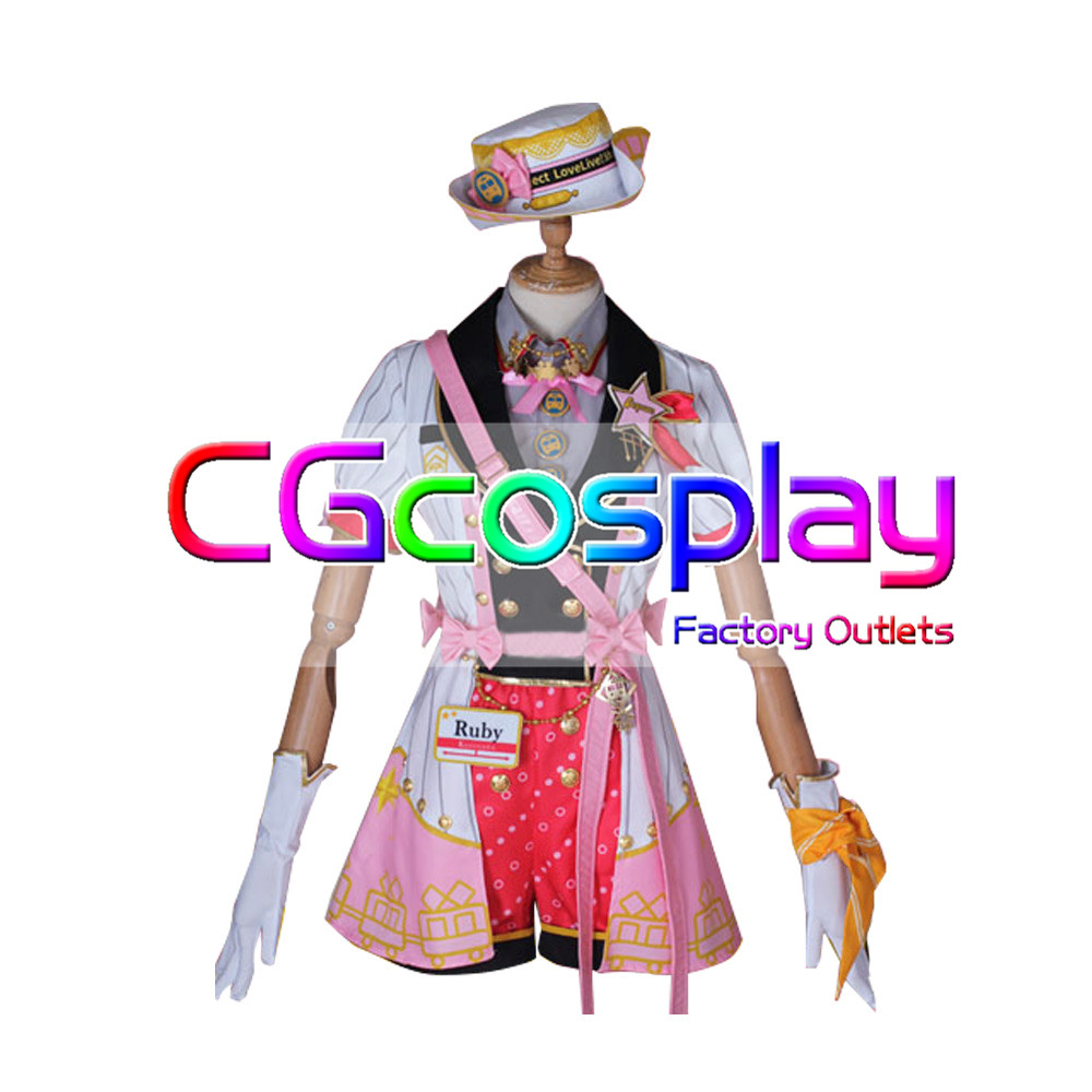 激安!! ラブライブ! サンシャイン!! Aqours アクア トレイン編 覚醒後 黒澤ルビィ コスプレ衣装