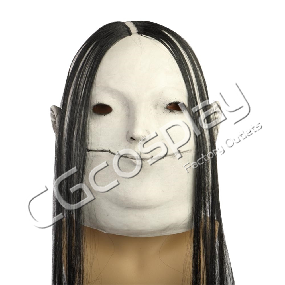 ホラーマスク 怖い かぶりもの 青白い顔の女性 ハロウィン モンスター コスプレ衣装 変装 仮装 お面 仮面 コスプレ道具