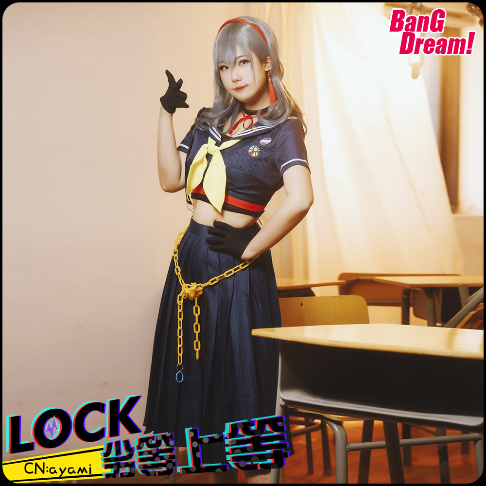 画像1: 激安!!　BanG Dream!(バンドリ!)　ガルパ×初音ミクコラボ 　RAISE A SUILEN　RAS　劣等上等　ロック　コスプレ衣装 (1)