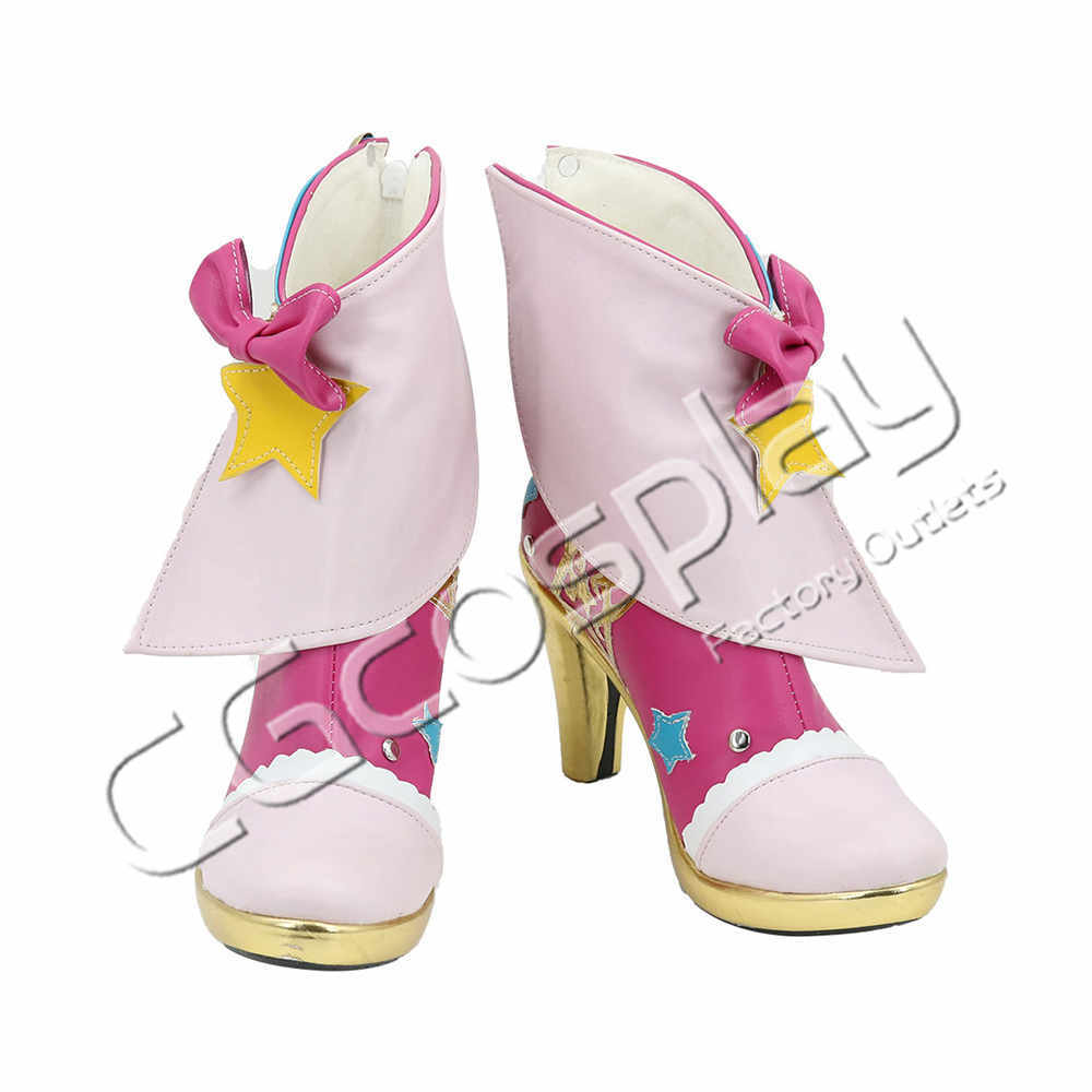 激安!! アイカツスターズ! 虹野ゆめ スクールドレス コスプレ靴/ブーツ コスプレ衣装