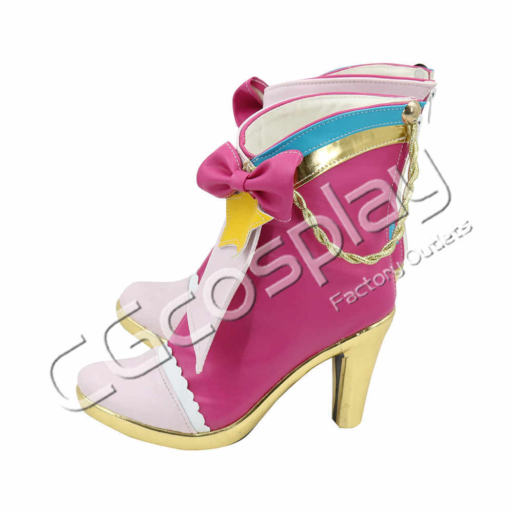 激安!! アイカツスターズ! 虹野ゆめ スクールドレス コスプレ靴/ブーツ コスプレ衣装