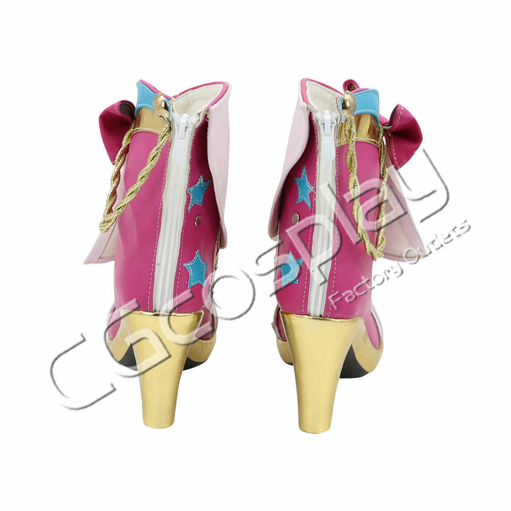 激安!! アイカツスターズ! 虹野ゆめ スクールドレス コスプレ靴/ブーツ コスプレ衣装