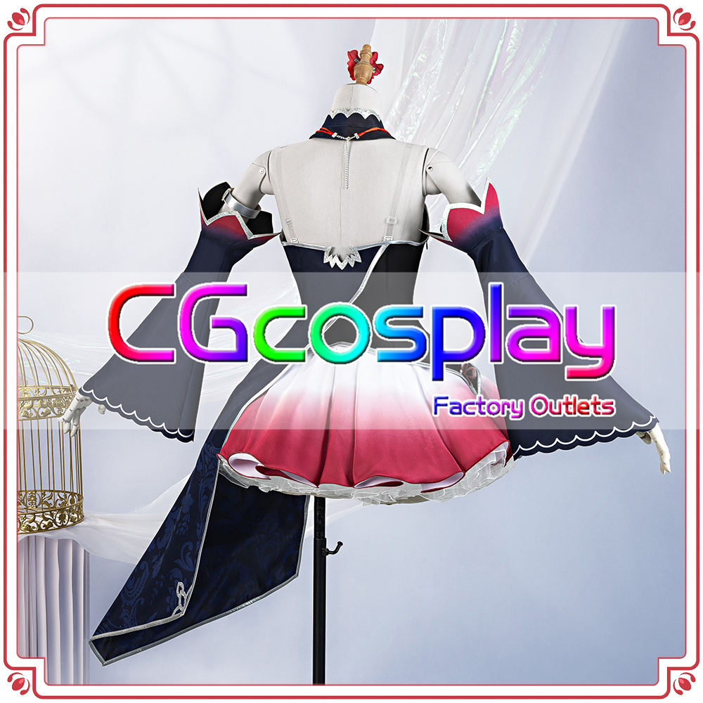 画像17: バーチャルYouTuber Vtuber HIMEHINA 「藍の華」 鈴木ヒナ 田中ヒメ ライブ衣装 コスプレ衣装 (17)